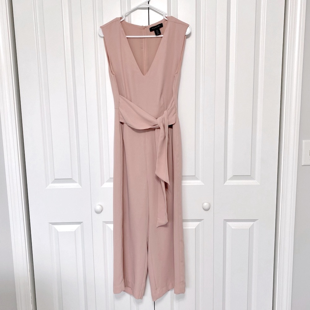 COPY - Tahari Women’s Cropped Jumpsuit Pink Size 12 EUC